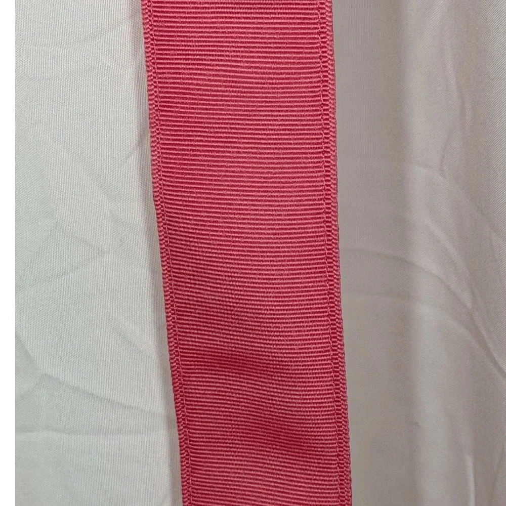 Ralph Lauren Pink Grosgrain D-Ring Belt Navy Pony Logo 49